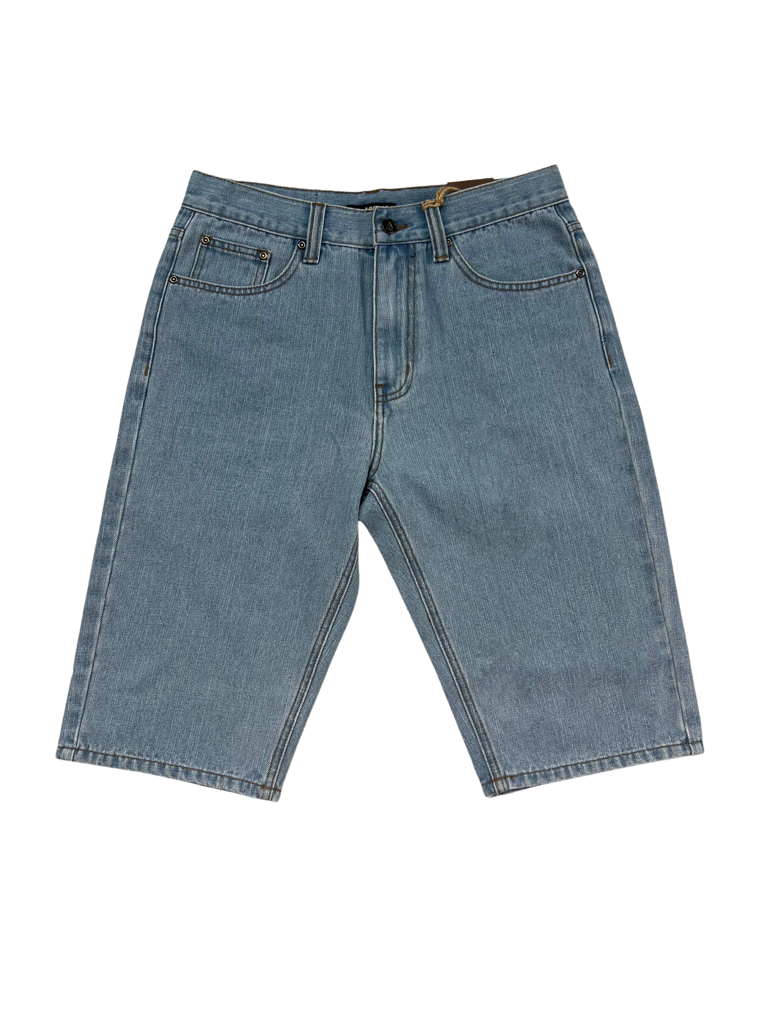AS16033: Relaxed Straight Fit Denim Shorts