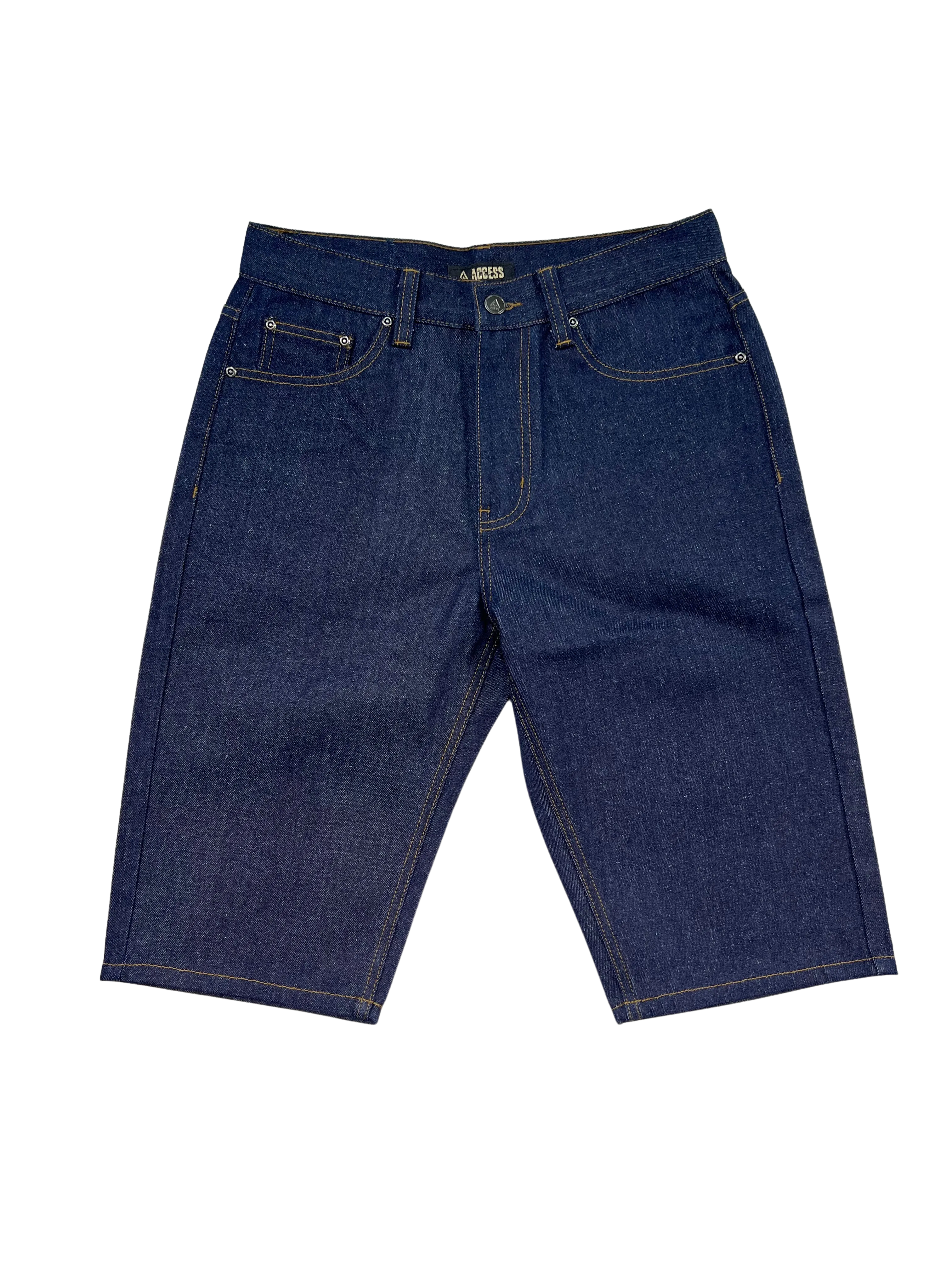 AS16033: Relaxed Straight Fit Denim Shorts