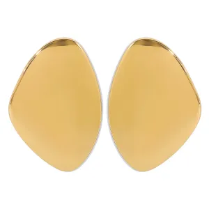 Asymmetric Curved Stud Earrings
