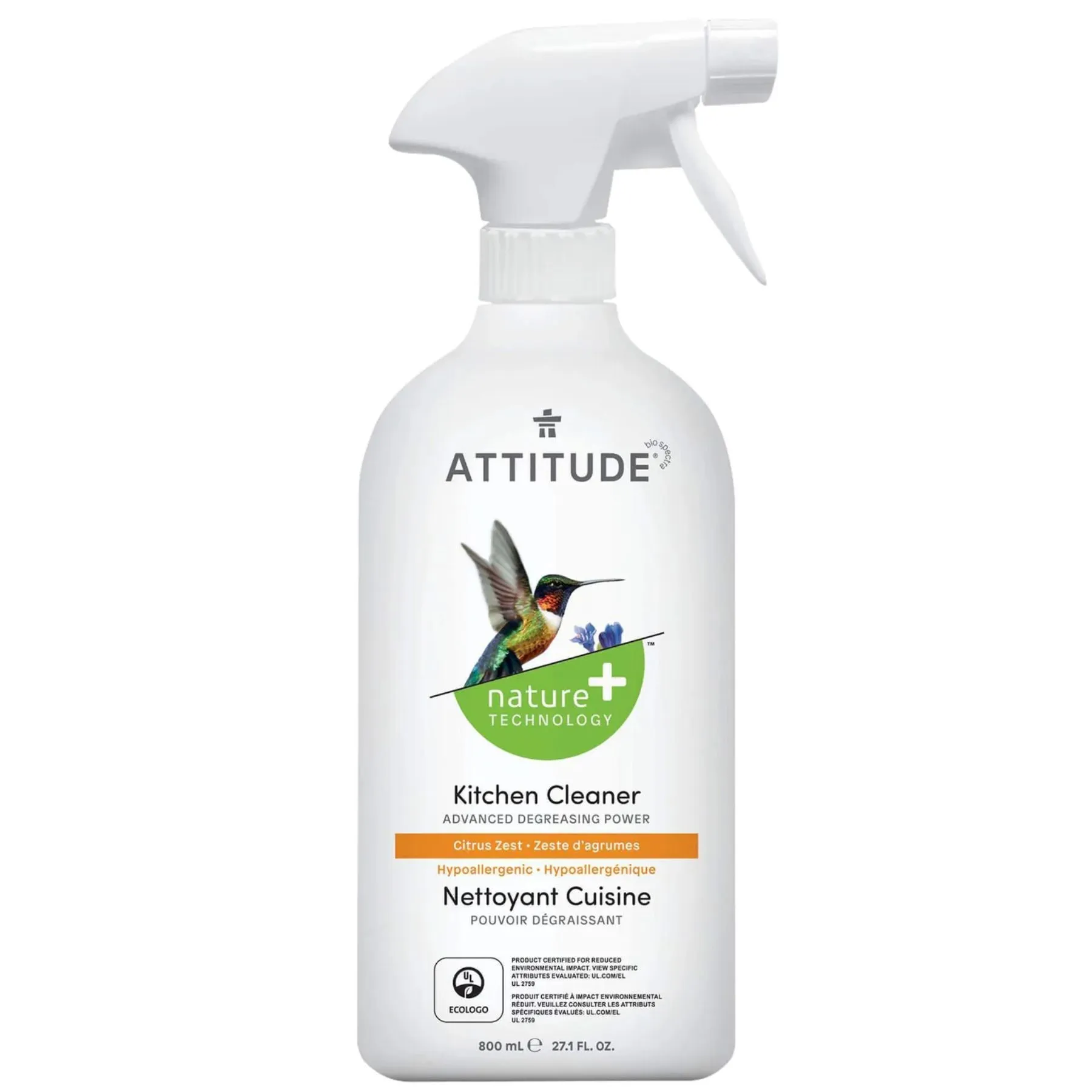 Attitude Nature  Kitchen Cleaner Citrus Zest 800ml