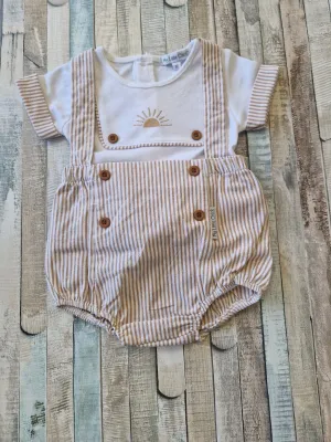 Baby Boys Sunrise Dungaree Romper Set