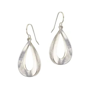 Back to Back Open Teardrop Wire Earring