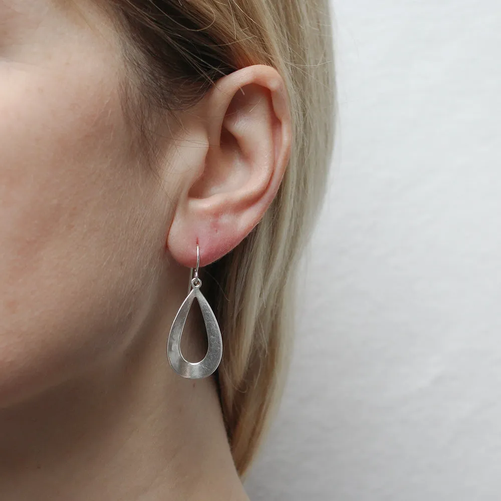 Back to Back Open Teardrop Wire Earring