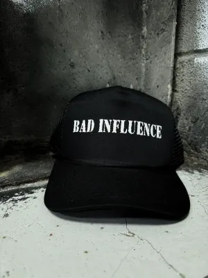 BAD INFLUENCE CURVED BILL BLACK HAT