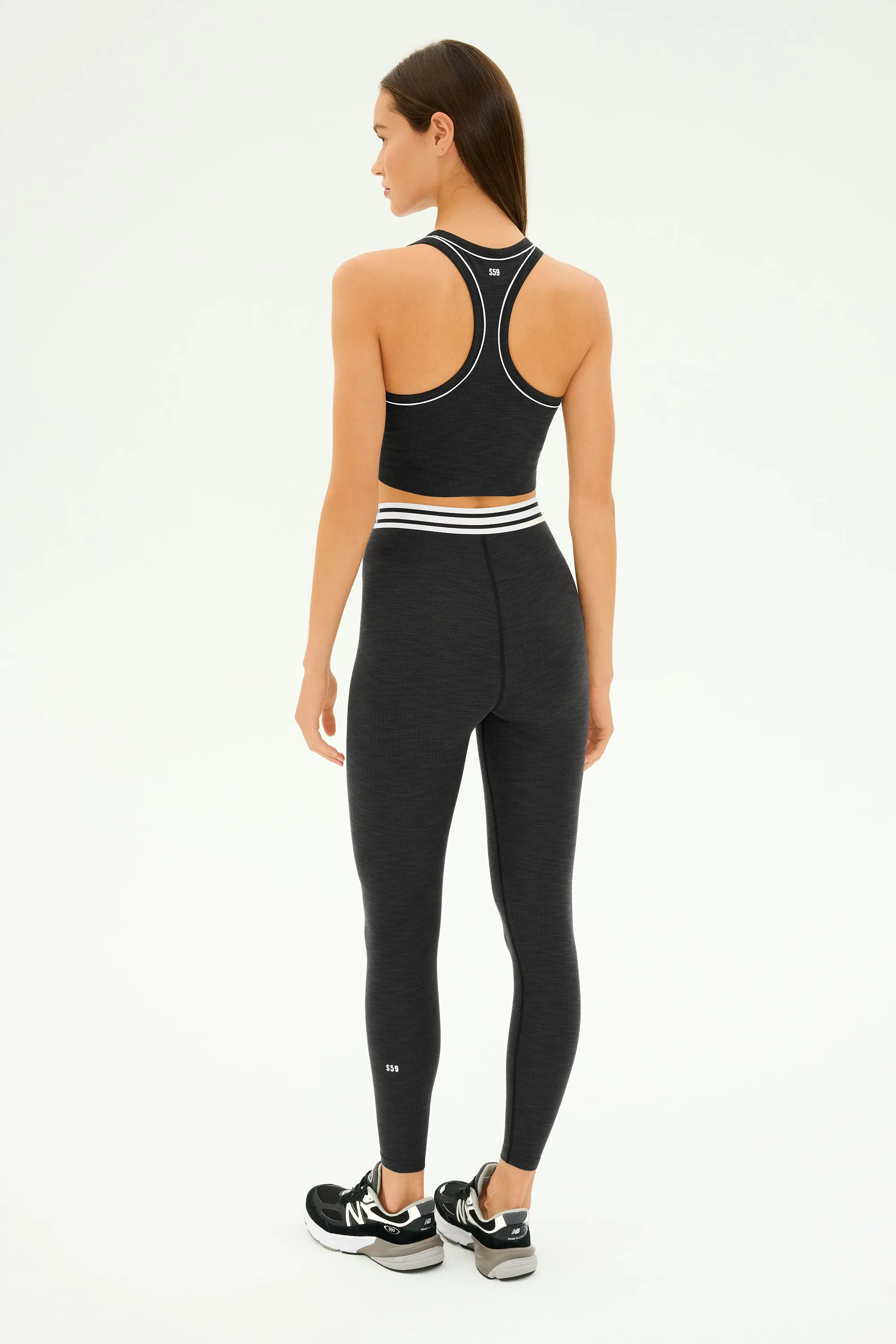 Bailey Active Rib Bralette - Heather Graphite
