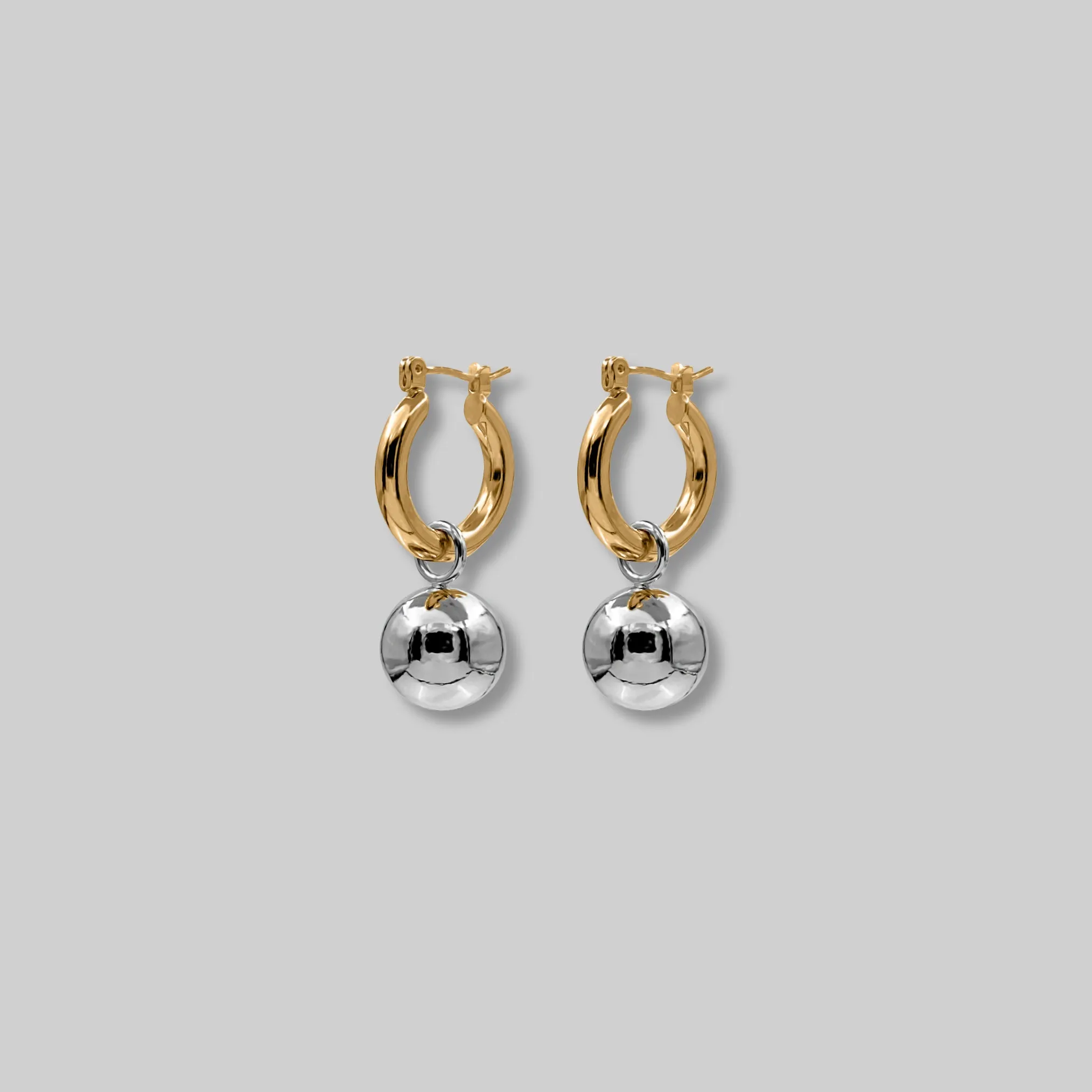 Ball Hoop Earrings