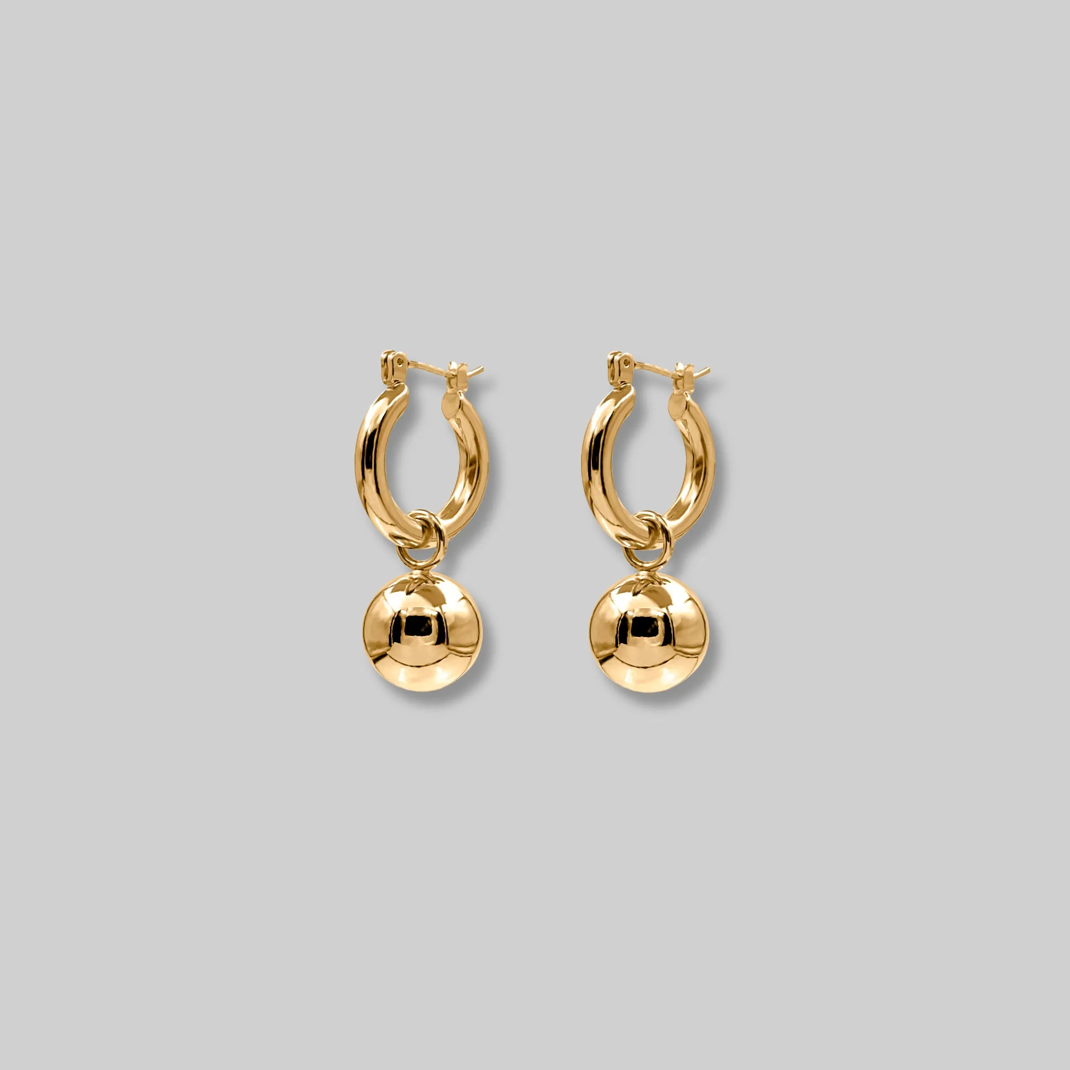 Ball Hoop Earrings