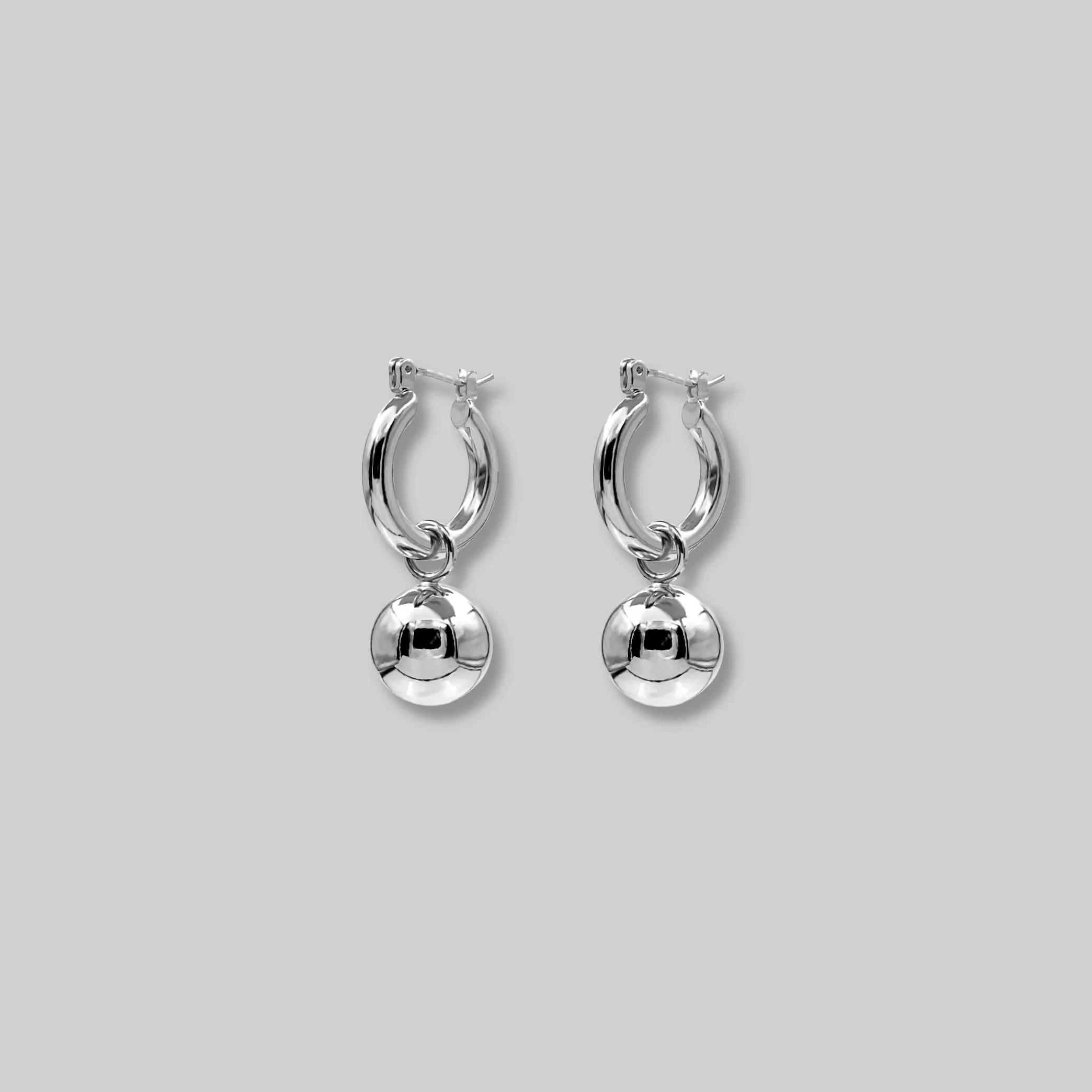 Ball Hoop Earrings