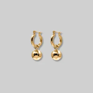 Ball Hoop Earrings
