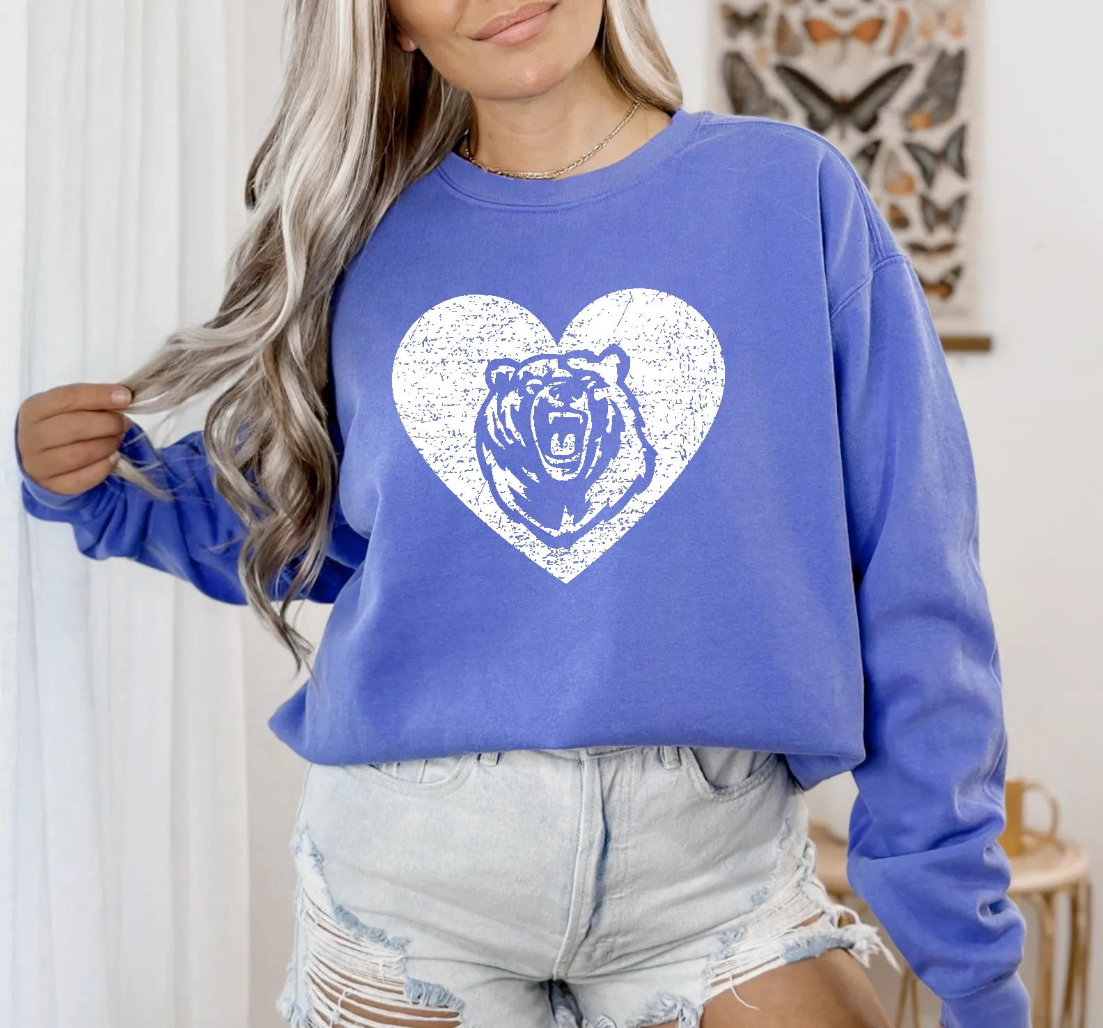 Bears Distressed Heart ( M133)