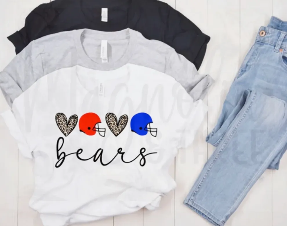 Bears Helmet Hearts (M135)