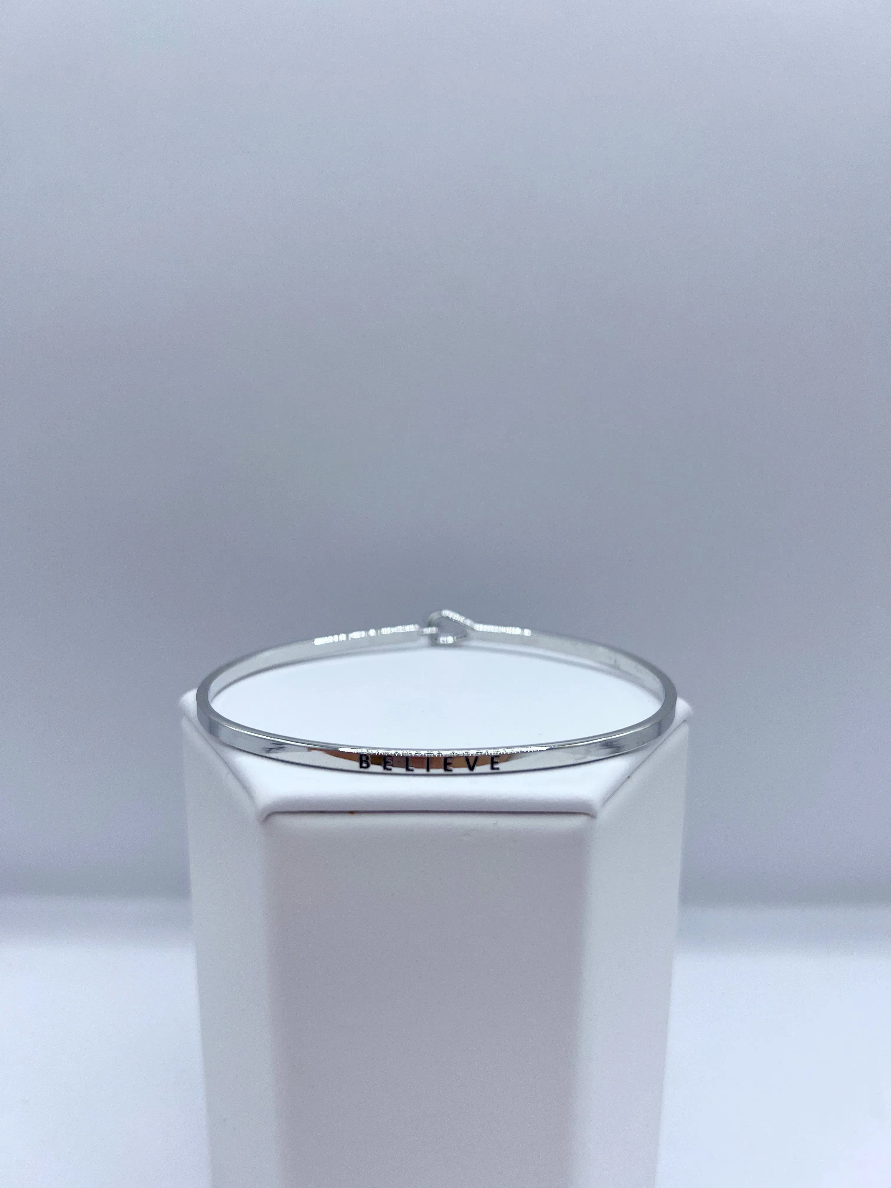Believe Bracelet, Silver