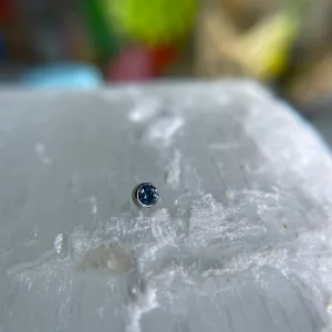 Bezel Setting Gem End with 18g/16g Threading