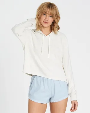Billabong Women's Short Story Fleece Crop Hoodie Sweatshirt