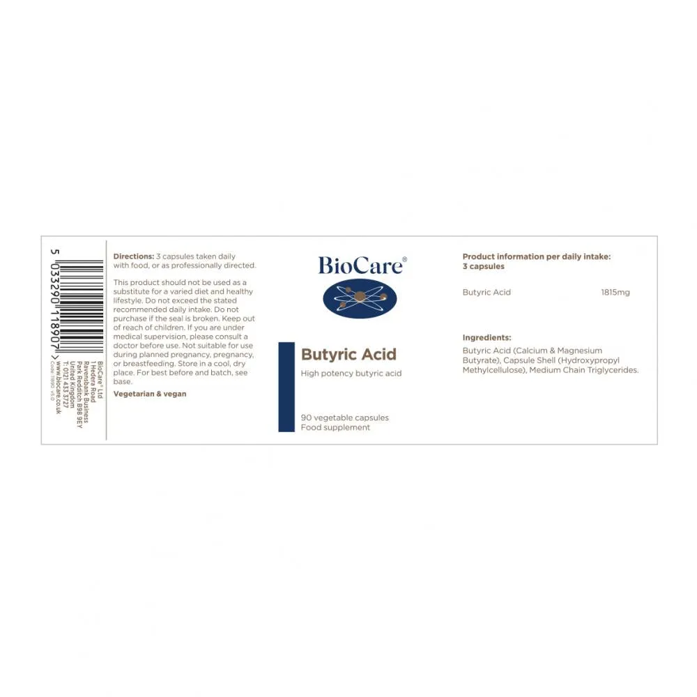 BioCare Butyric Acid 90's