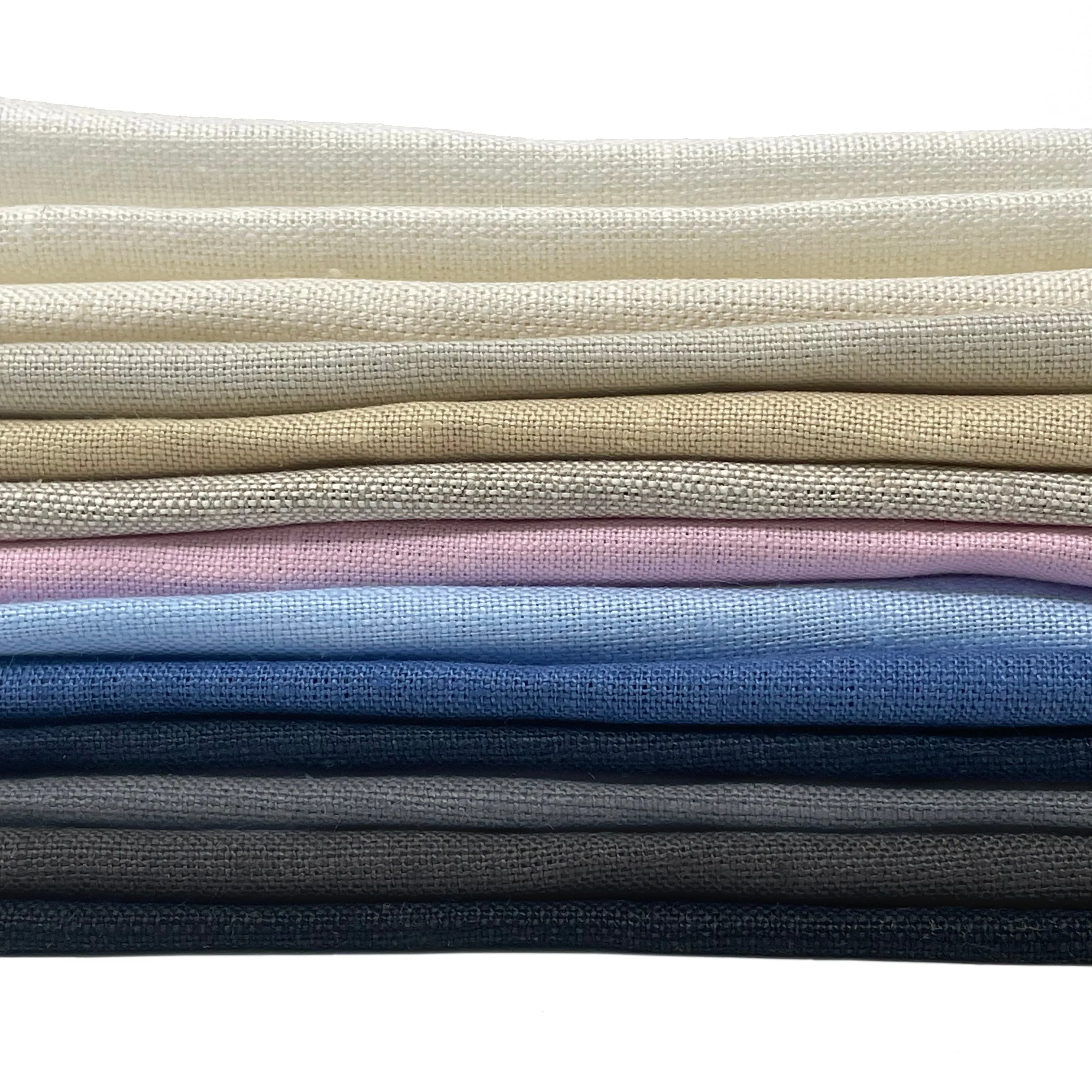 Black Bordered White 100% Natural Linen Relaxed Roman Shade/CL1010
