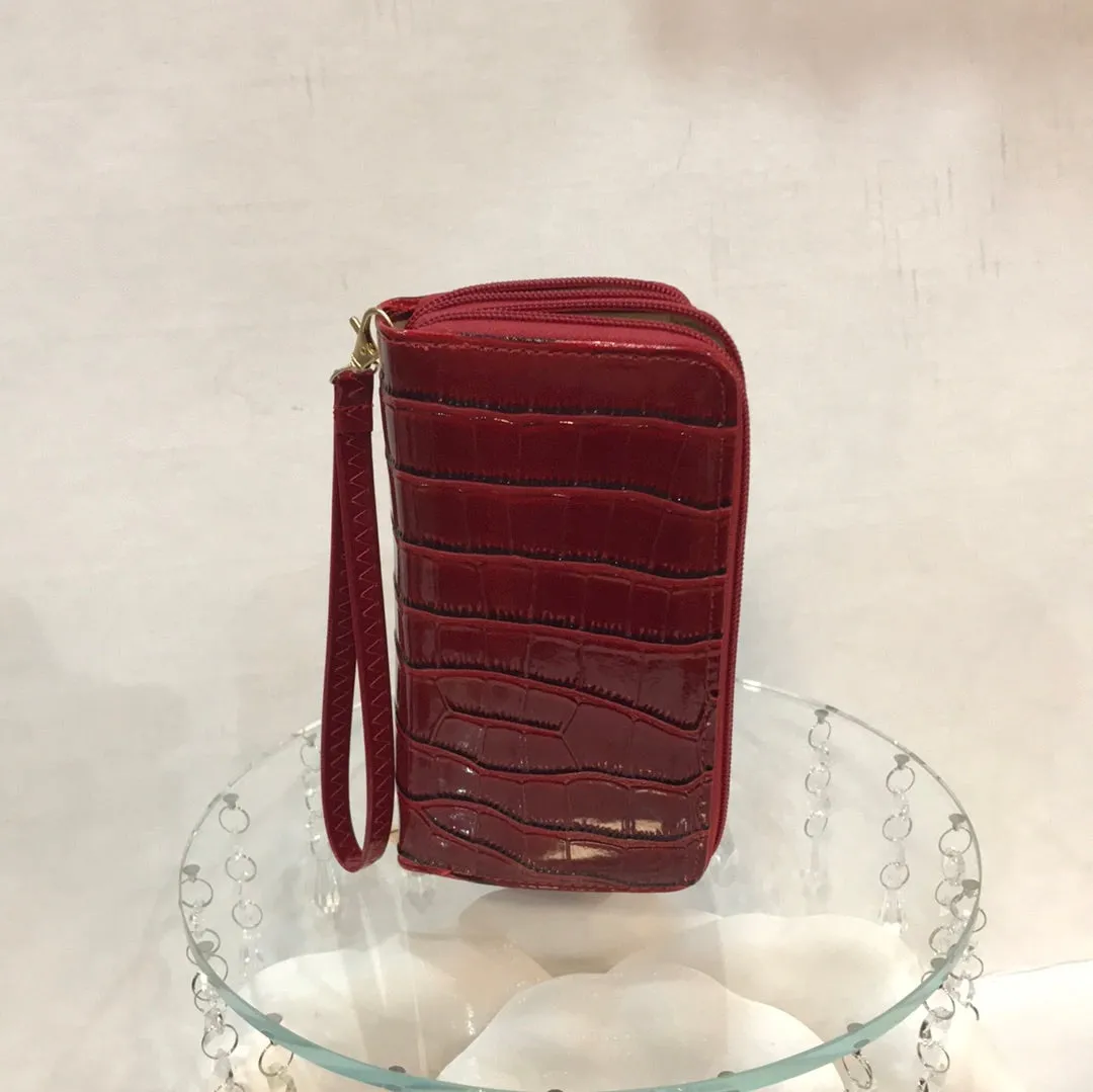 Black Cherry Red Purse and Wallet