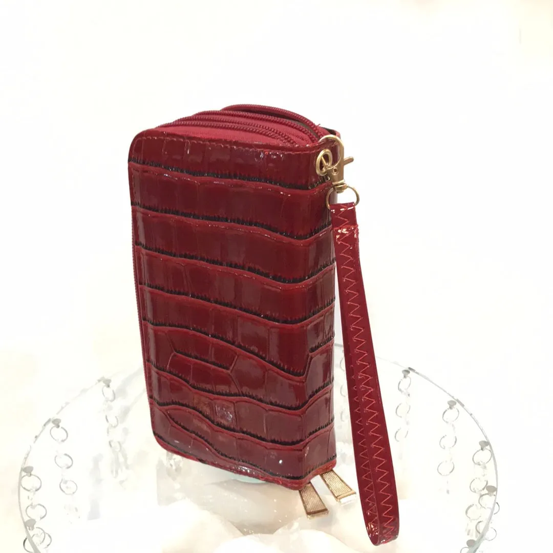Black Cherry Red Purse and Wallet
