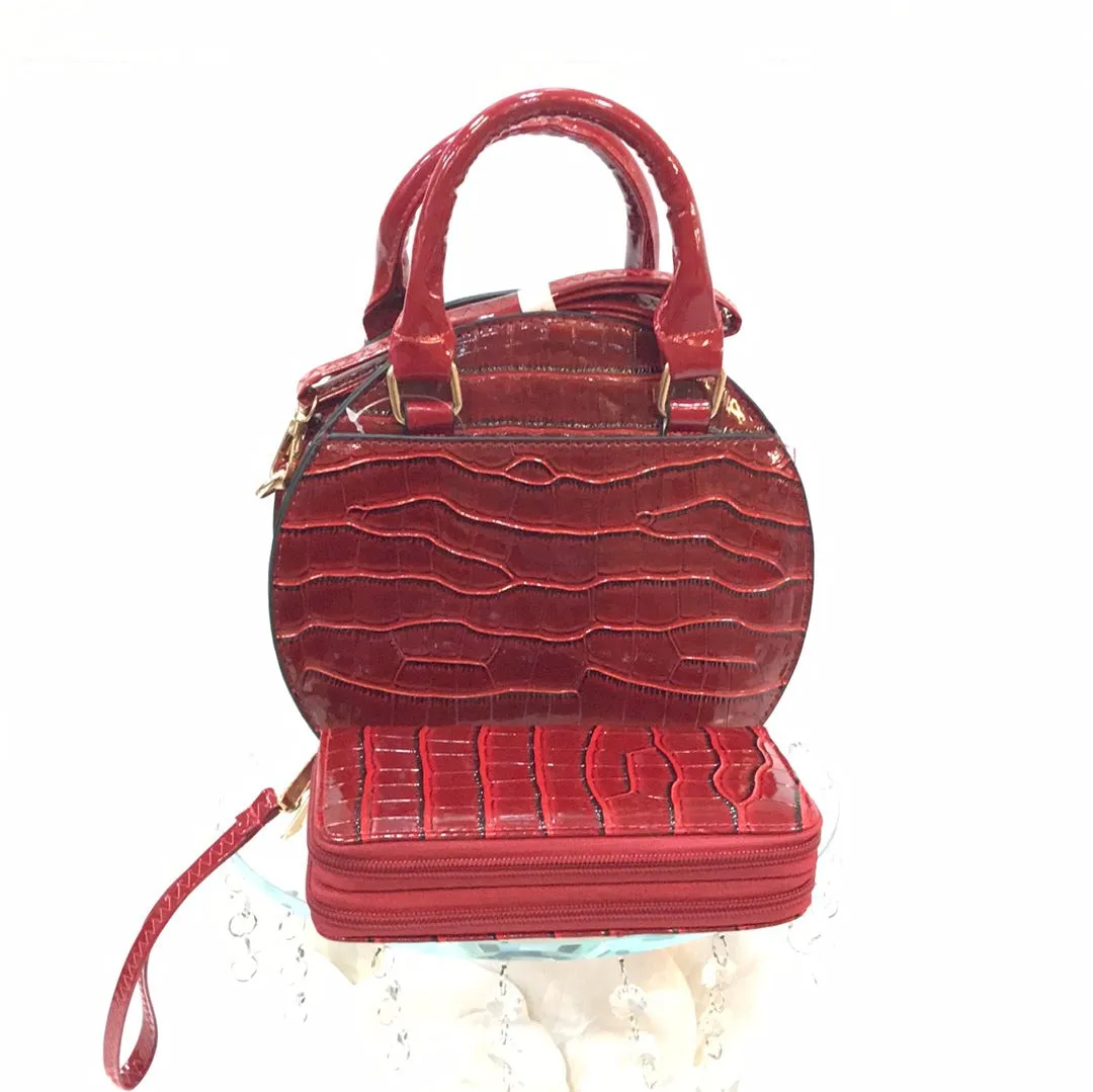Black Cherry Red Purse and Wallet