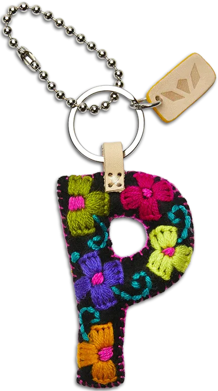 BLACK FELT ALPHABET CHARMS