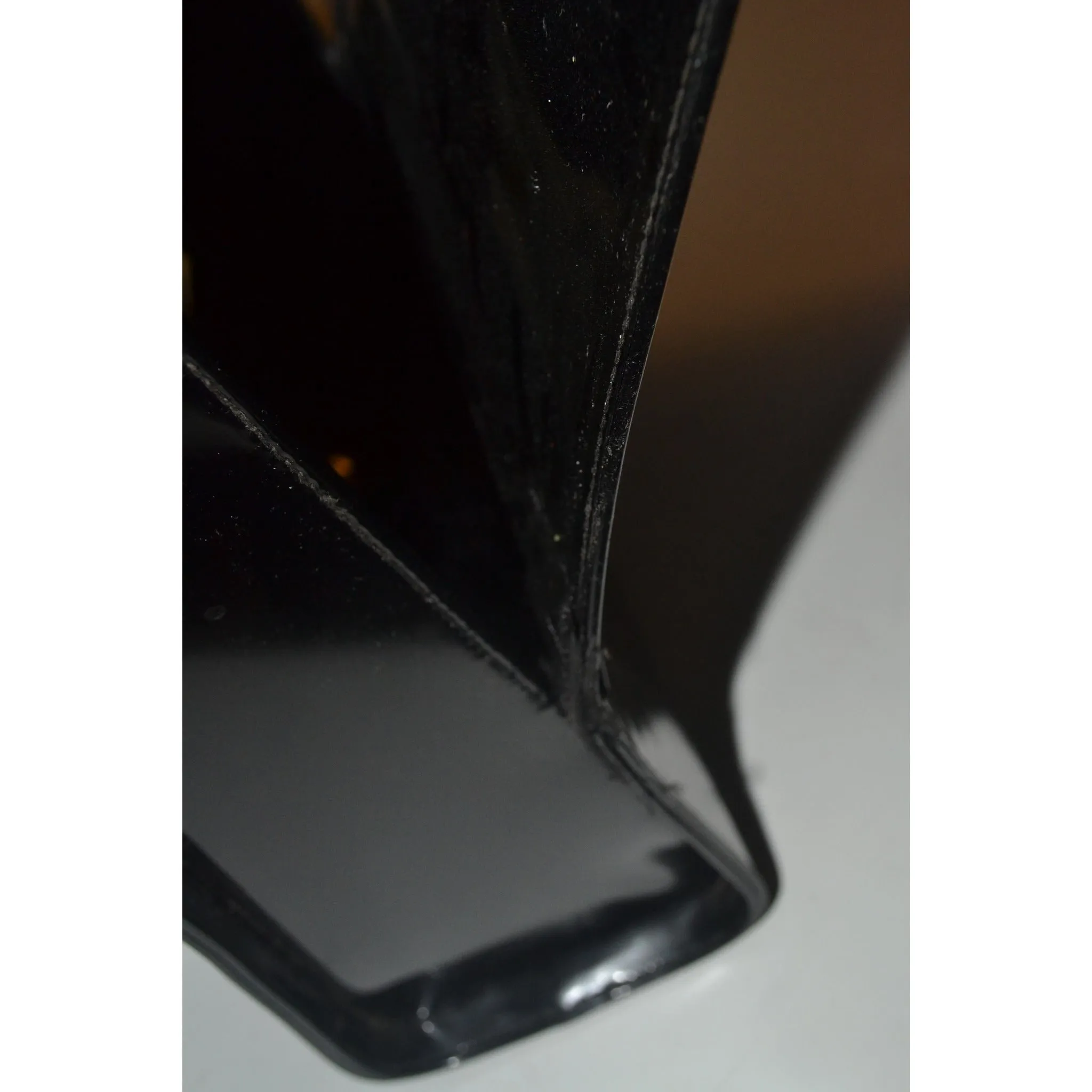 Black Patent Embellished Purse By Jolles Original