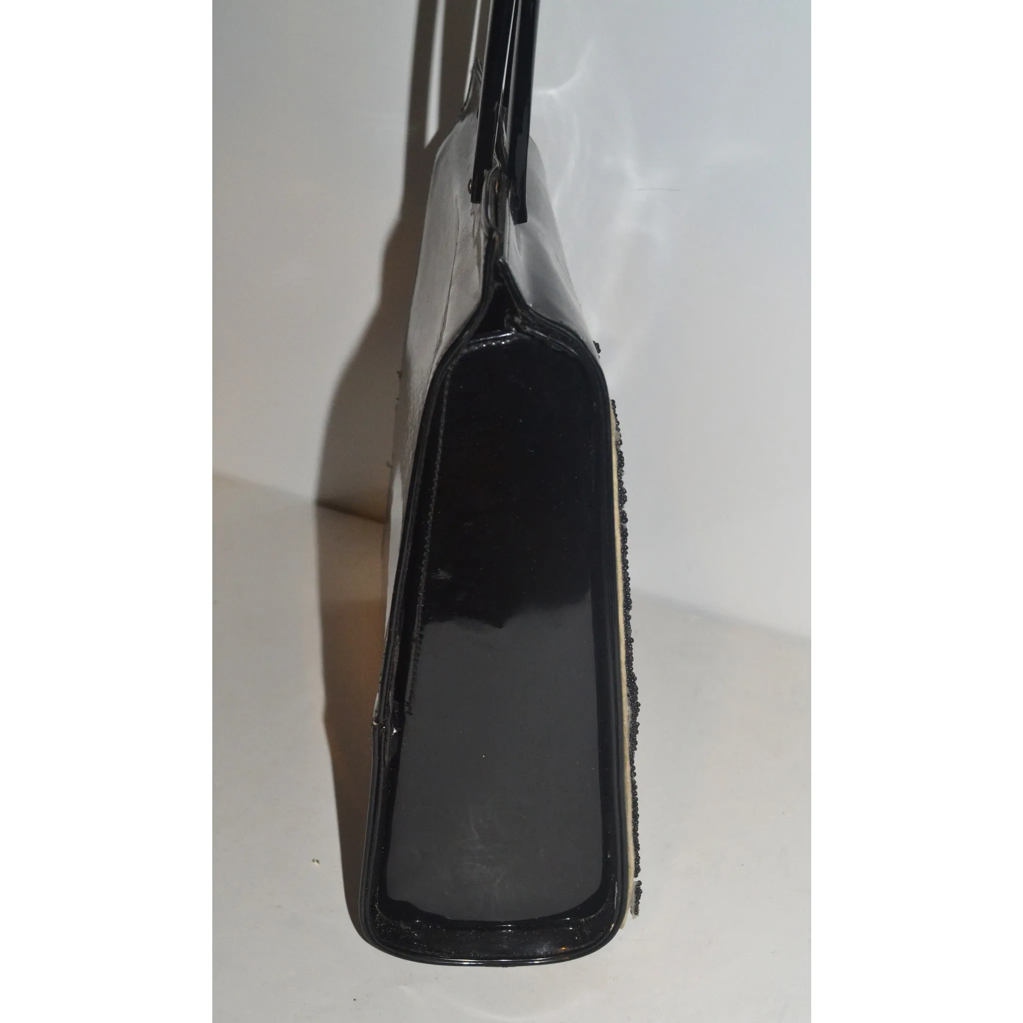 Black Patent Embellished Purse By Jolles Original