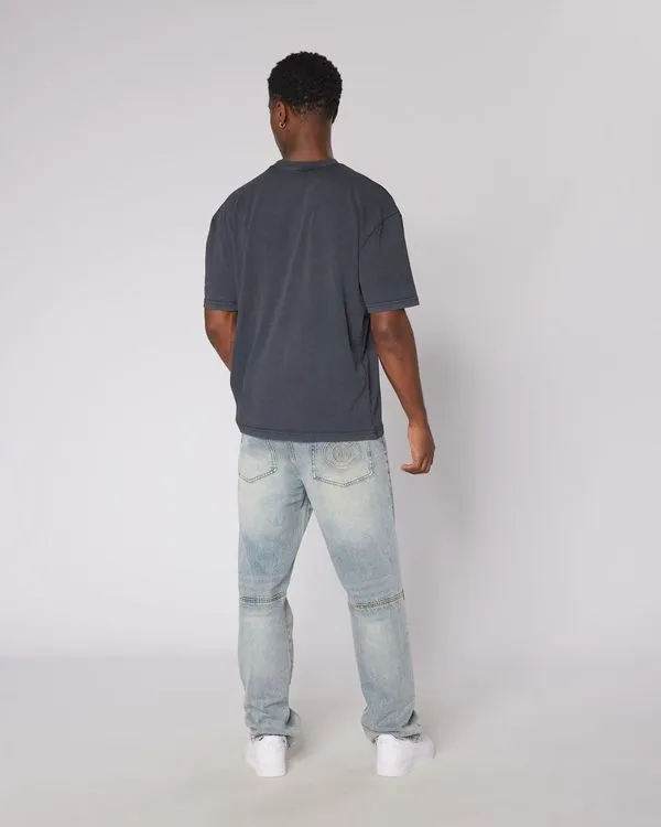 Black Relaxed Washed Blank Tshirt