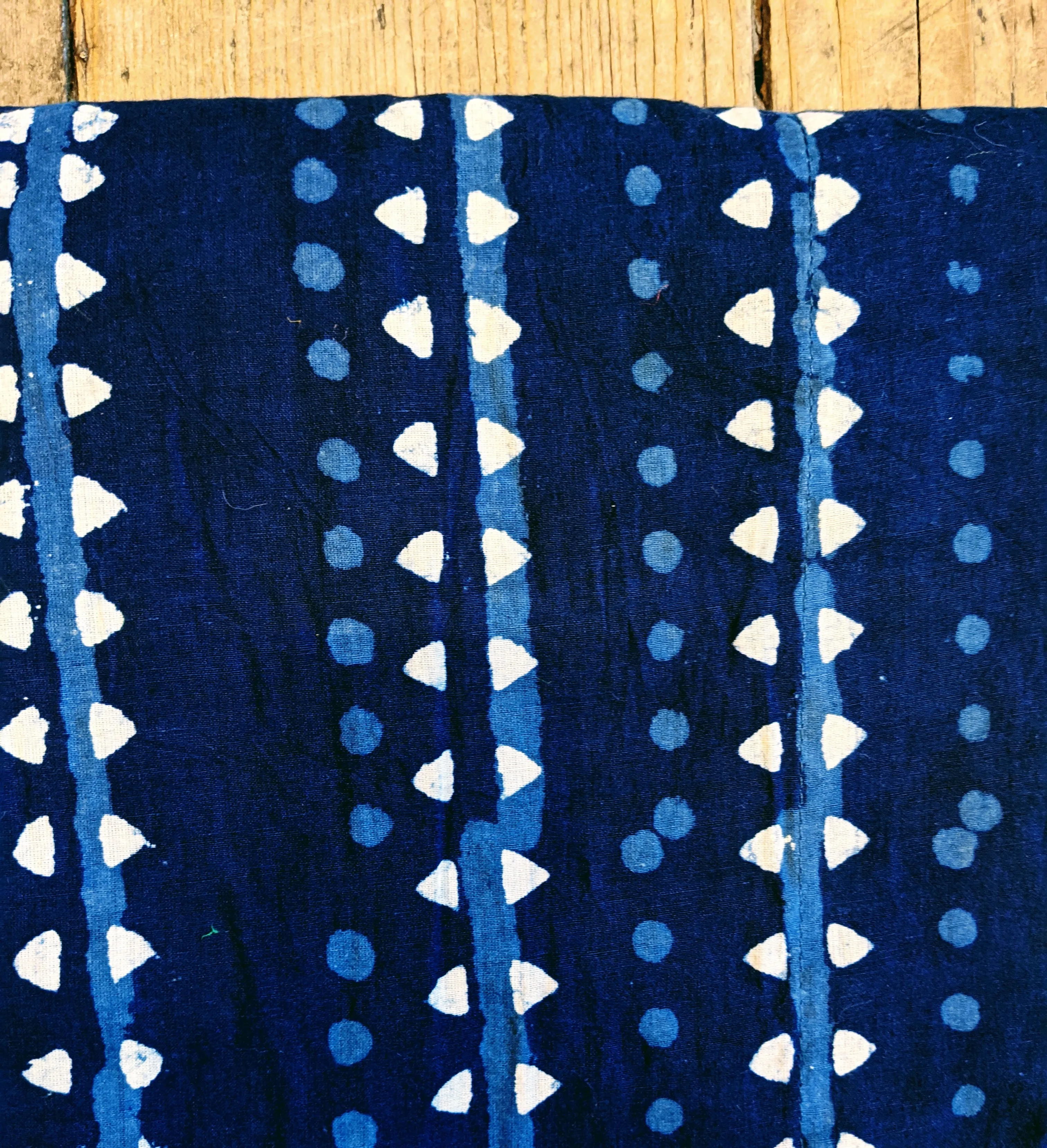Block printed cotton dressing gown *SALE PRICE