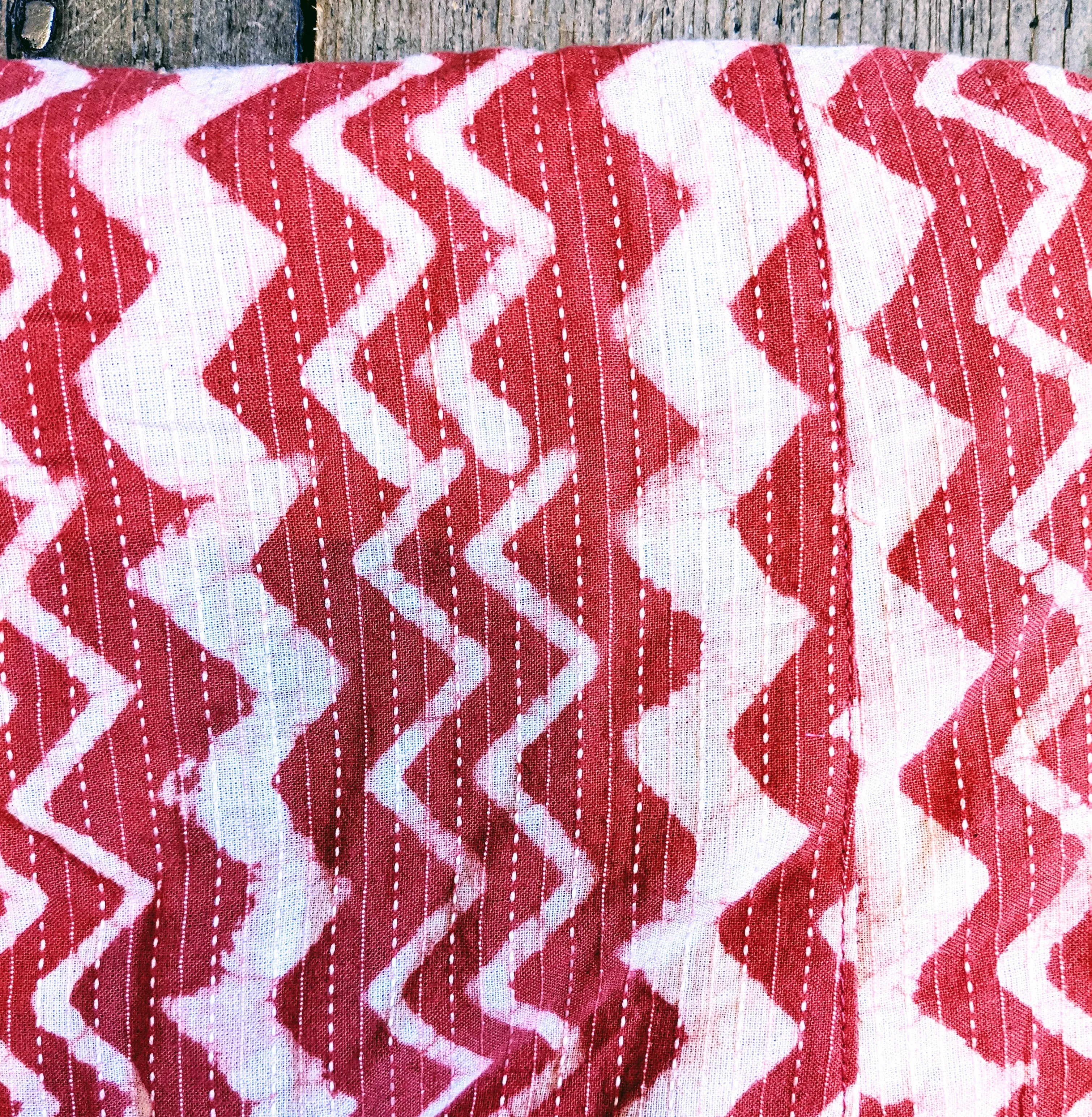 Block printed cotton dressing gown *SALE PRICE