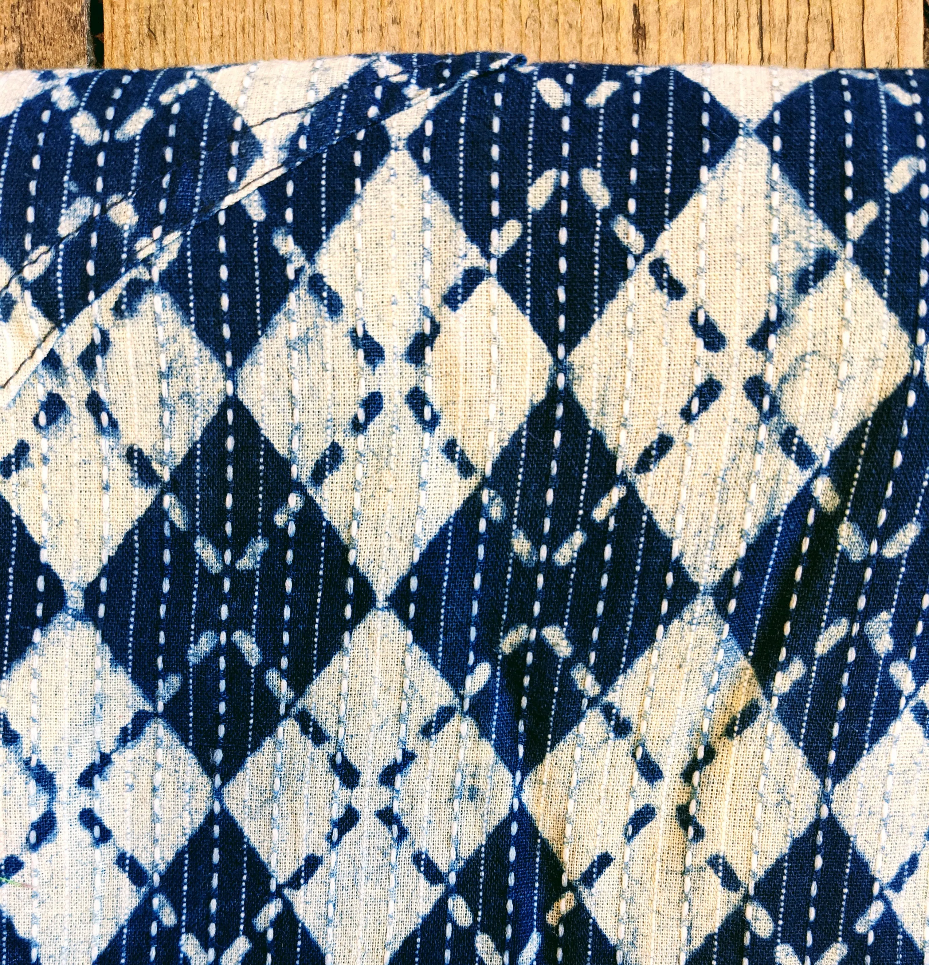 Block printed cotton dressing gown *SALE PRICE