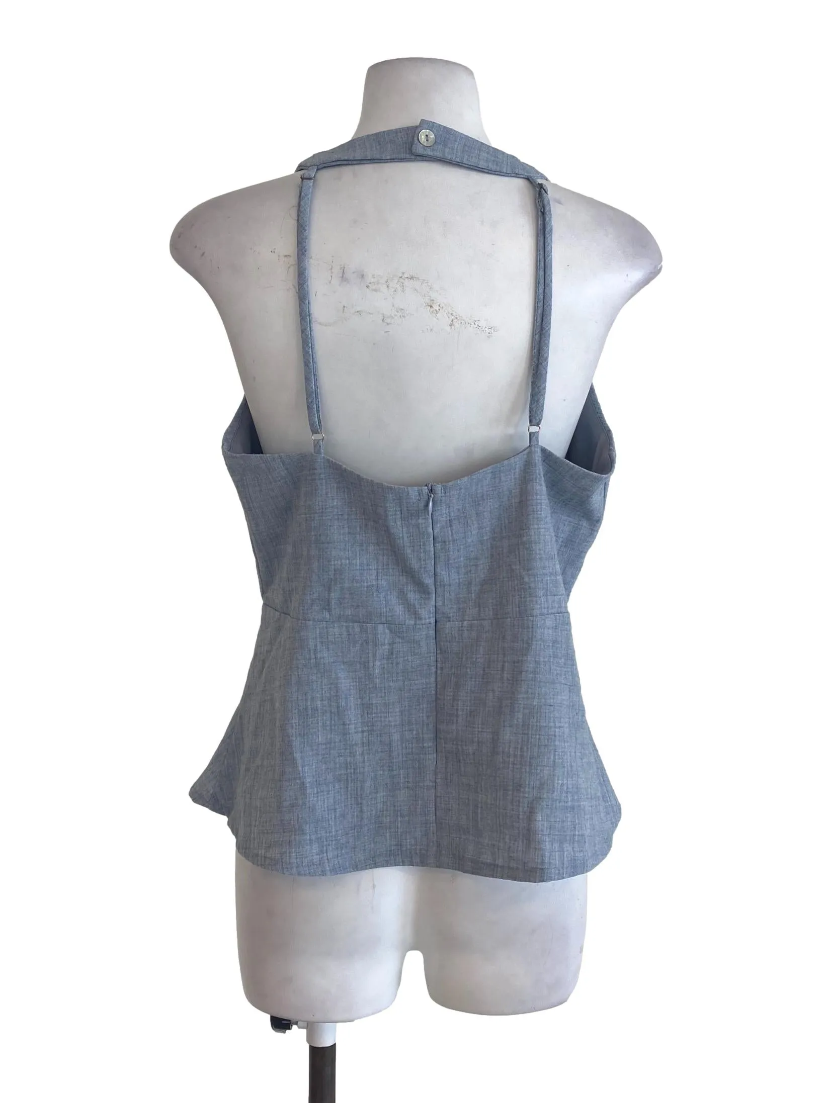 Blue Textured Top