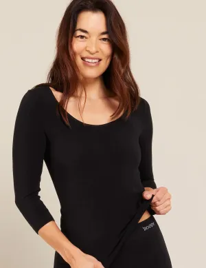 BOODY 3/4 Sleeve Top Black S