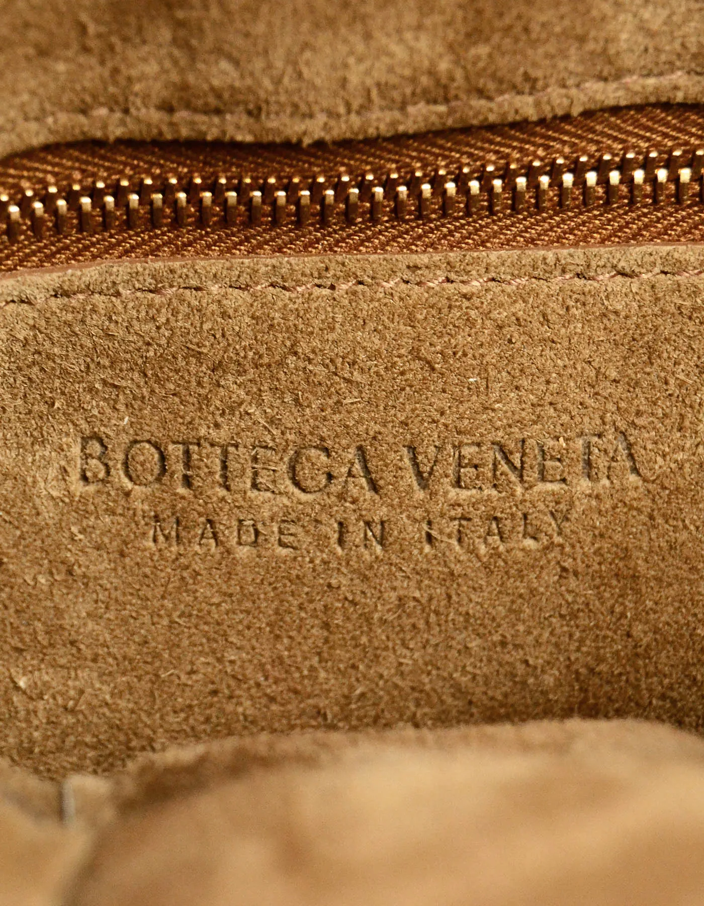 Bottega Veneta Caramel Tan Maxi Intrecciato Suede Padded Cassette Bag