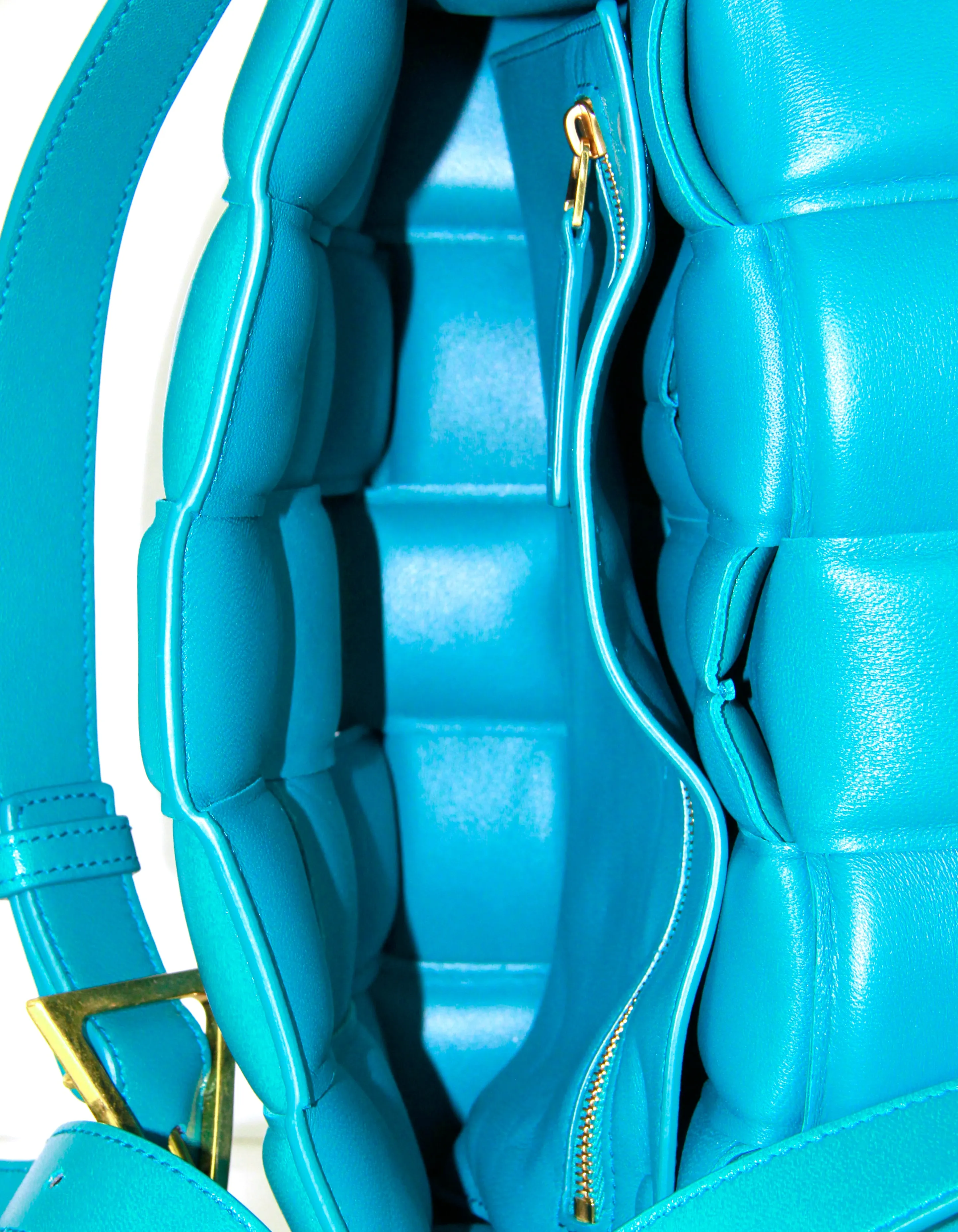 Bottega Veneta Mallard Intrecciato Leather Padded Cassette Bag