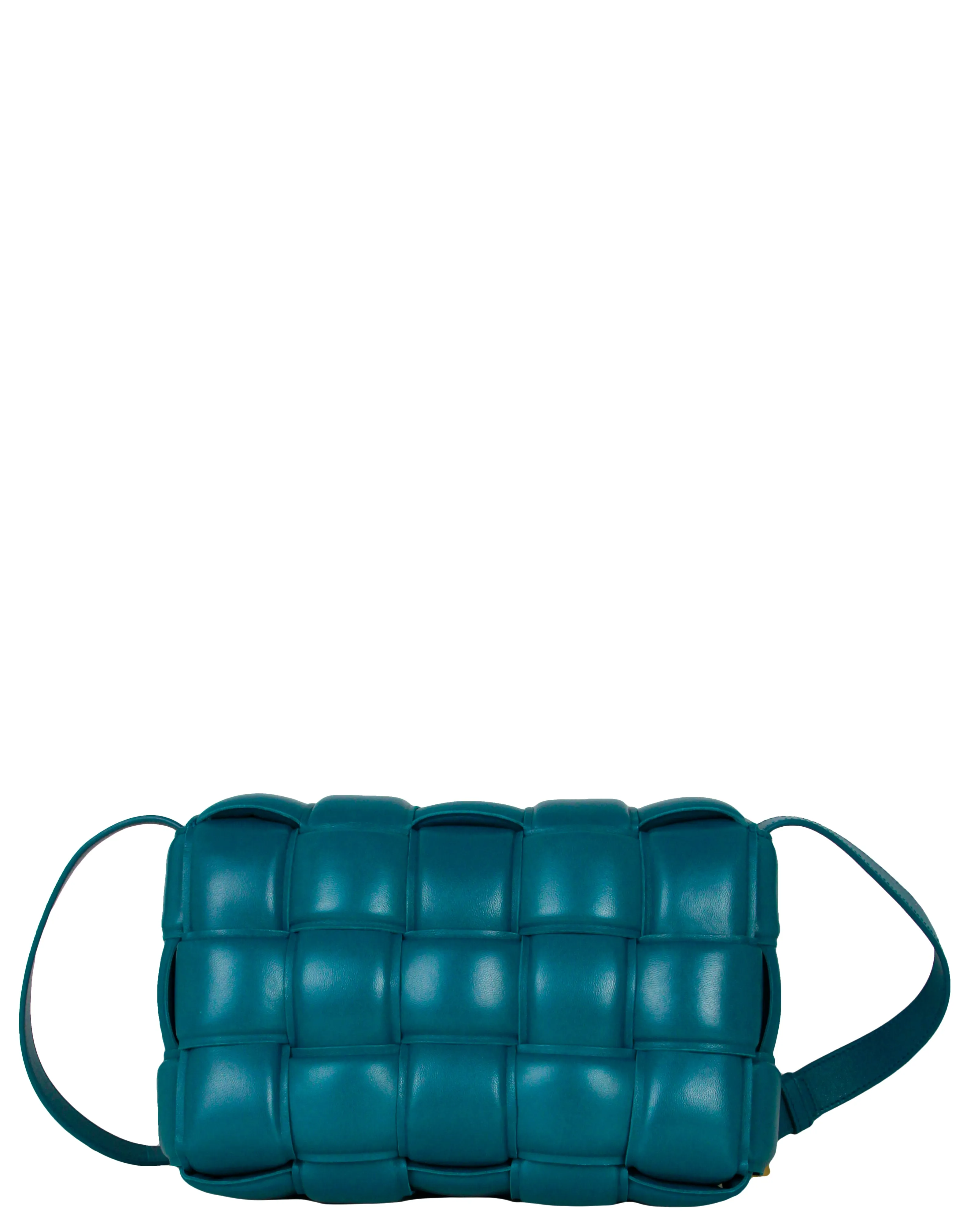 Bottega Veneta Mallard Intrecciato Leather Padded Cassette Bag