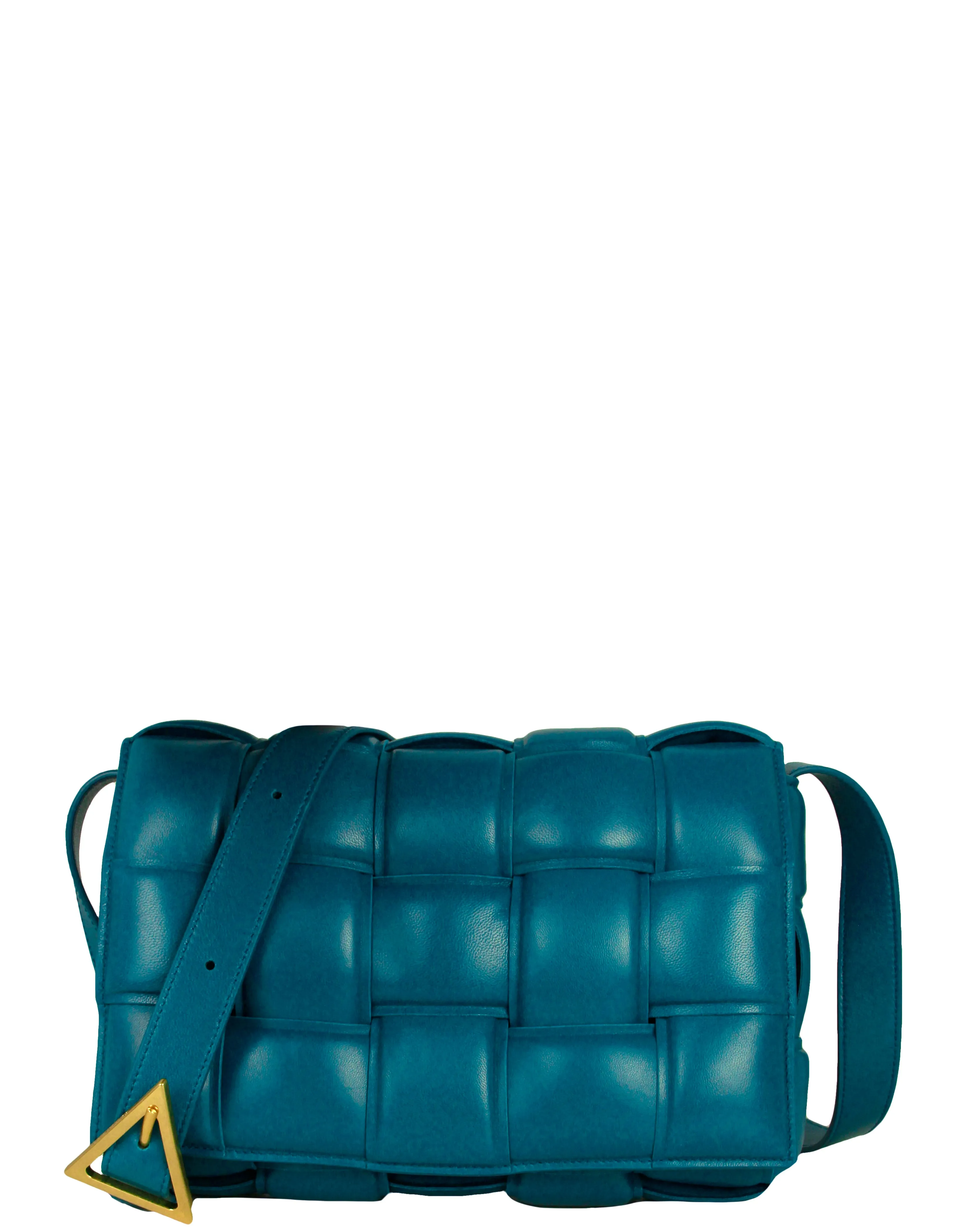 Bottega Veneta Mallard Intrecciato Leather Padded Cassette Bag