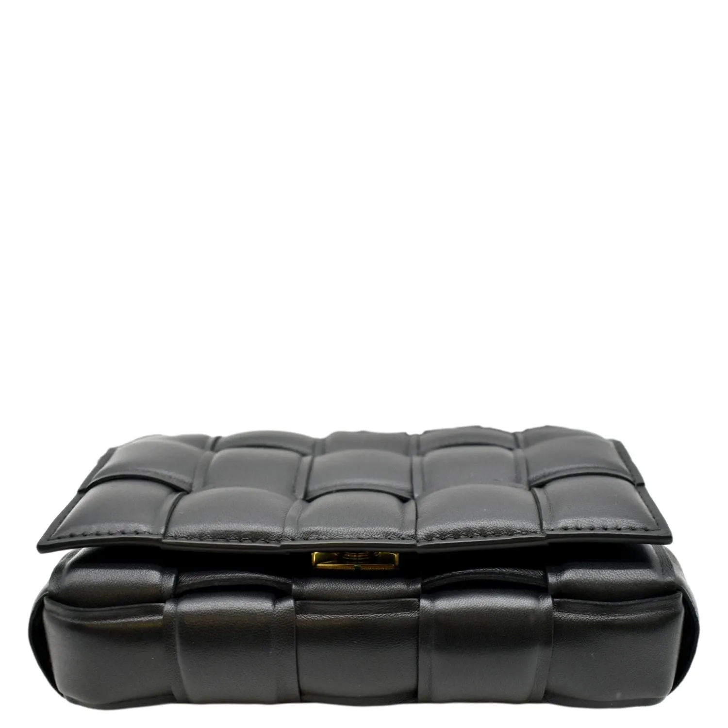 BOTTEGA VENETA Padded Cassette Leather Crossbody Bag Black