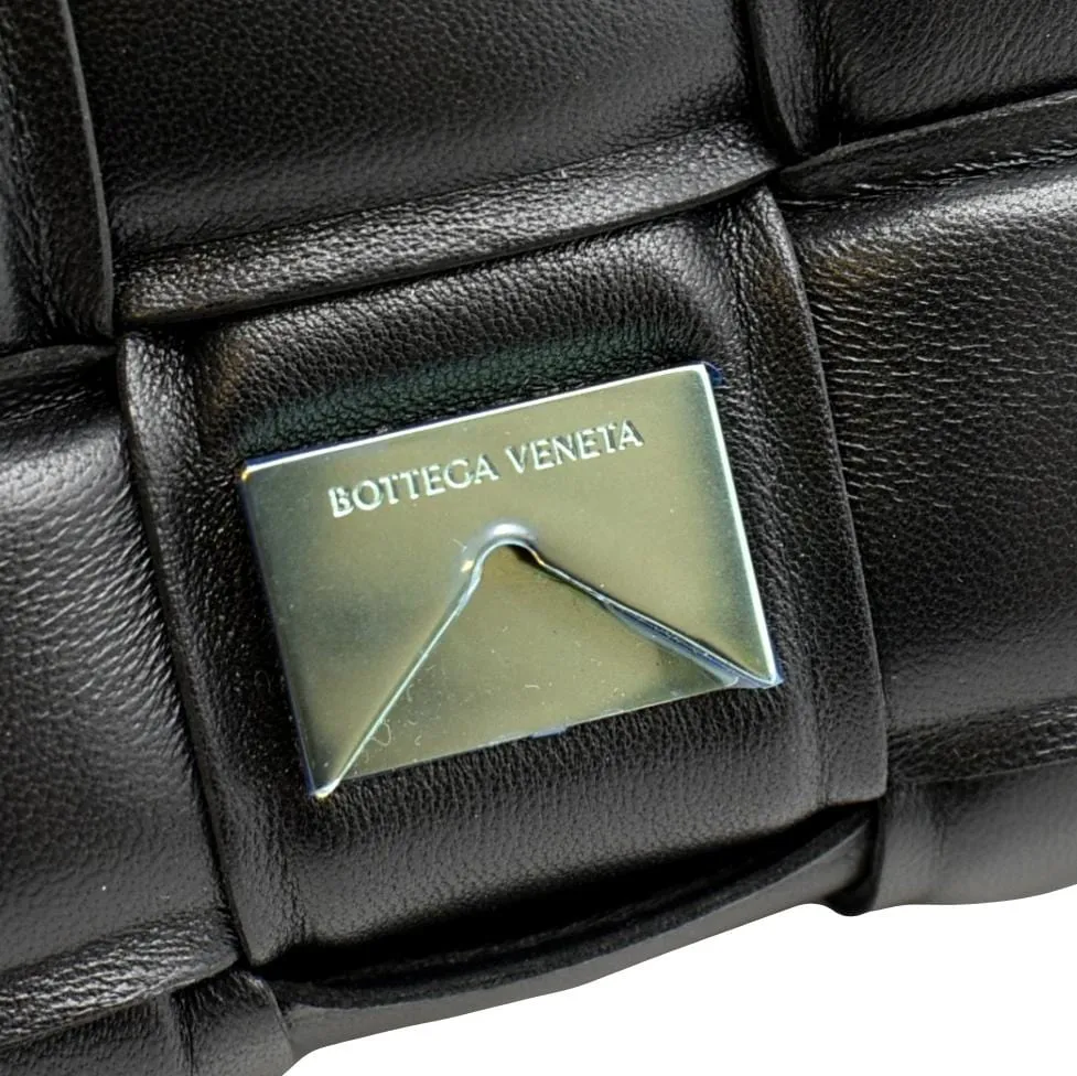 BOTTEGA VENETA Padded Cassette Leather Crossbody Bag Black