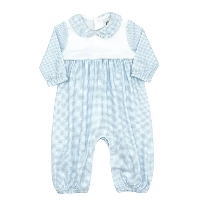 Boys Pima Collared Romper