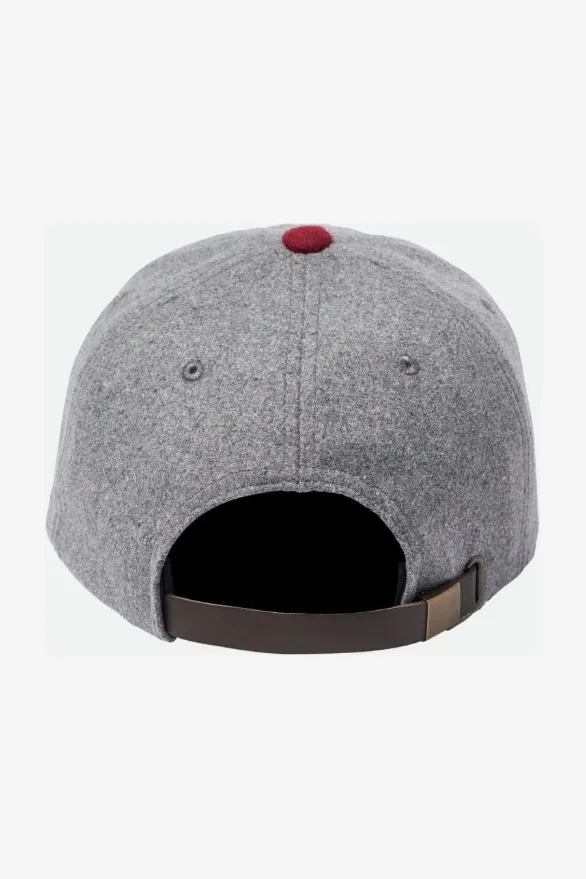 BRIXTON ARDEN MP CAP - HEATHER GREY / BURGUNDY
