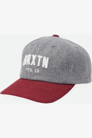 BRIXTON ARDEN MP CAP - HEATHER GREY / BURGUNDY
