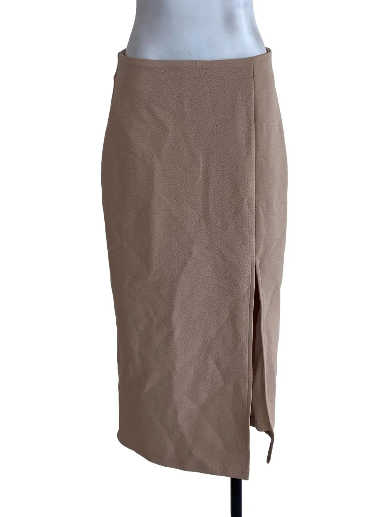 Brown Textured Skirt