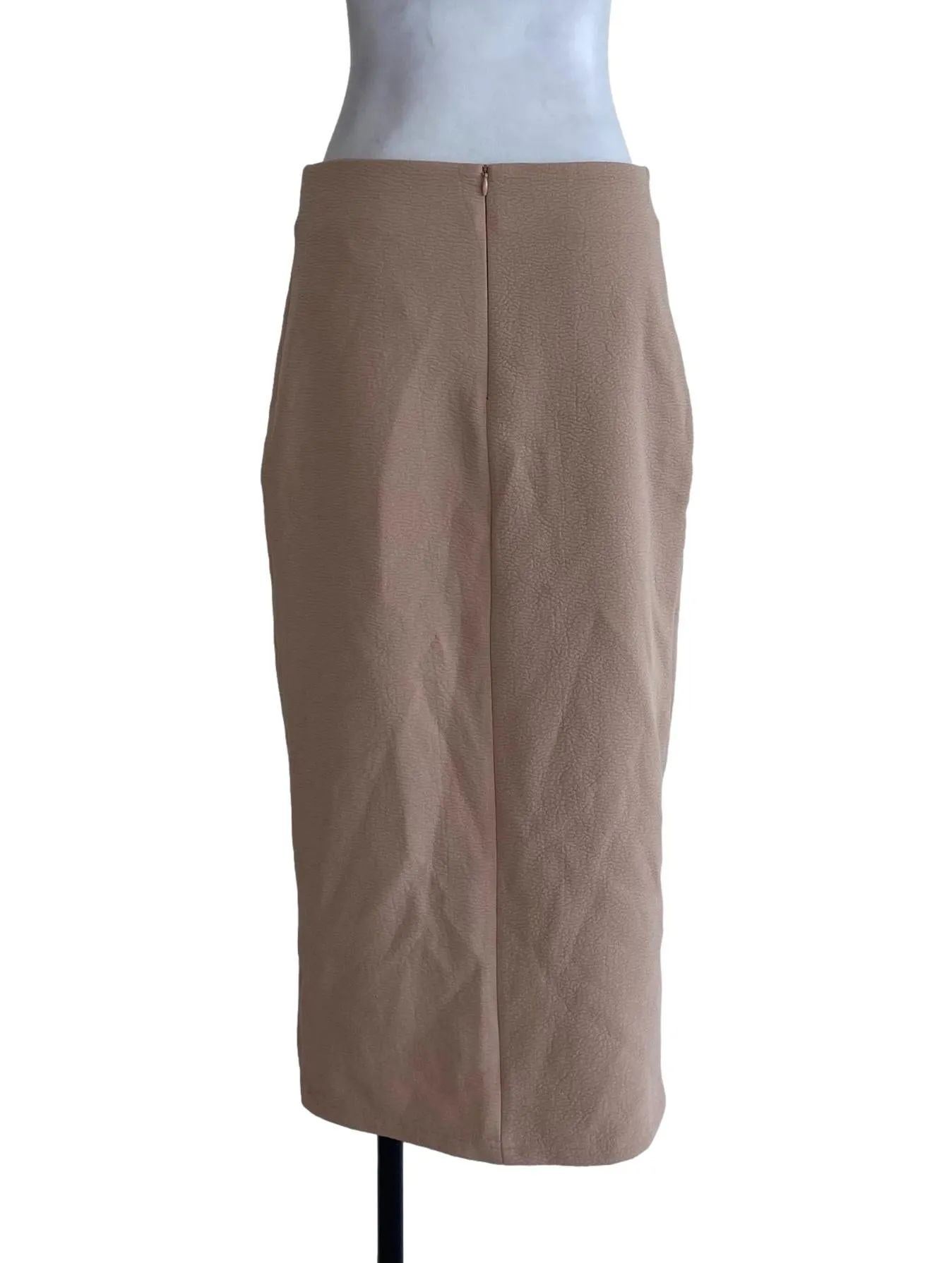 Brown Textured Skirt