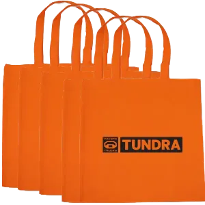 Budget Tote Bundle - 100 Bags- Your Choice of Imprint and Color
