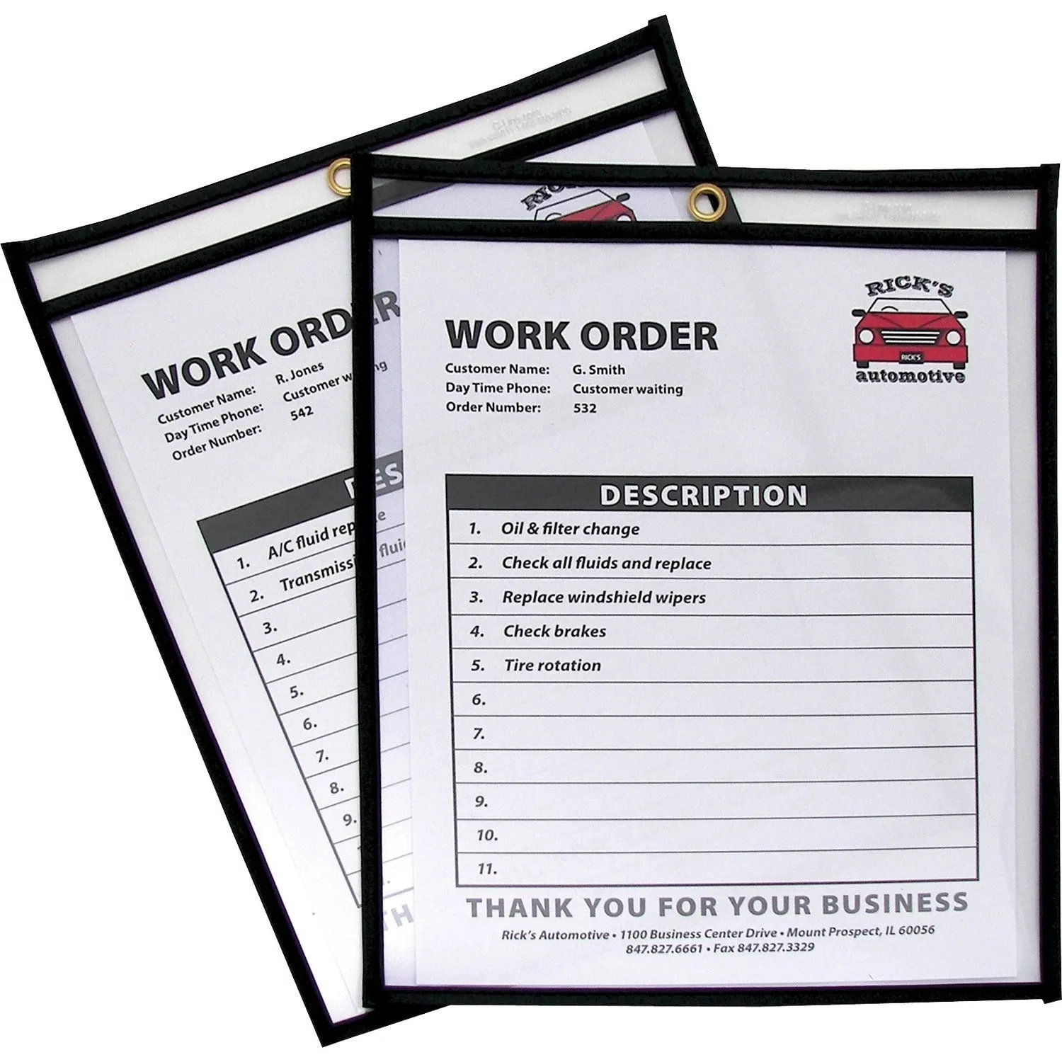 C-Line Shop Ticket Holders, Stitched