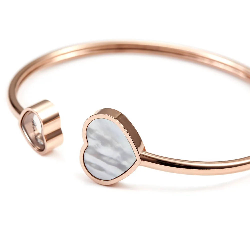 C-shaped colorful heart-shaped bracelet-NSB1536ST