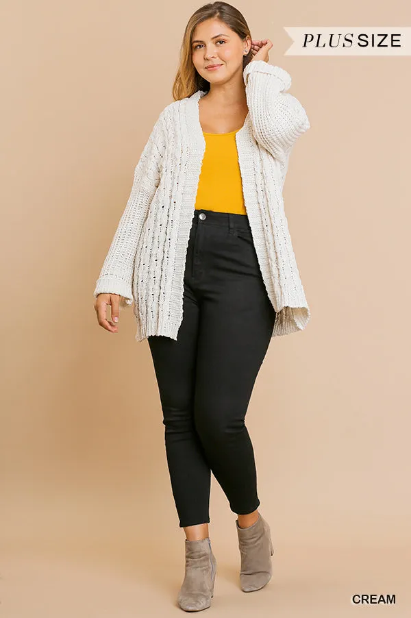 Cable Knit Cardi - Cream