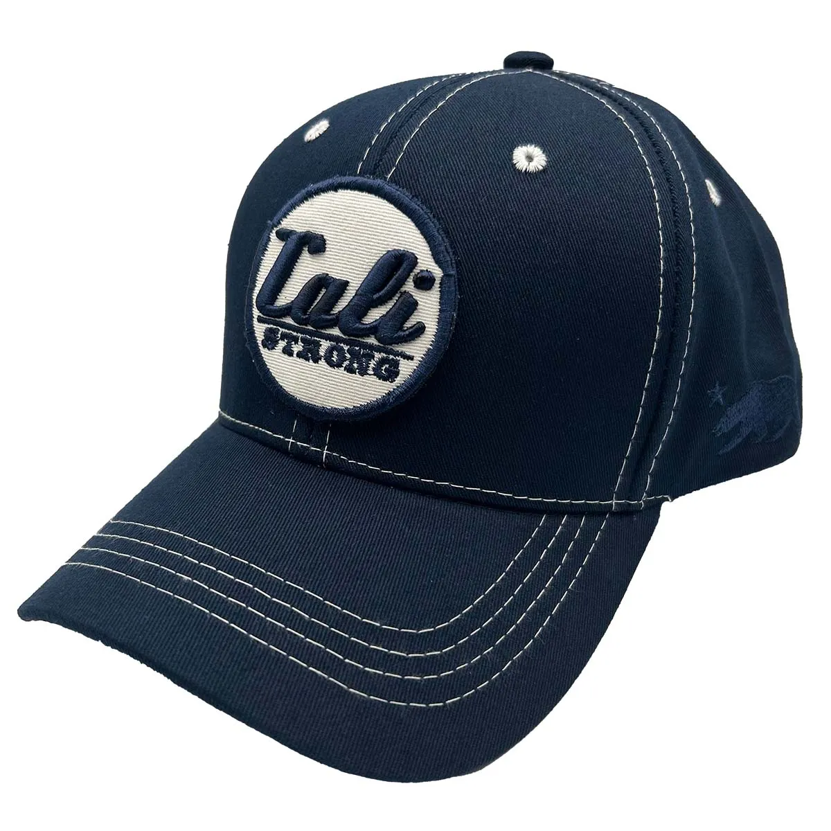 CALI Strong Classic Tactical Hat Morale Patch Blue White