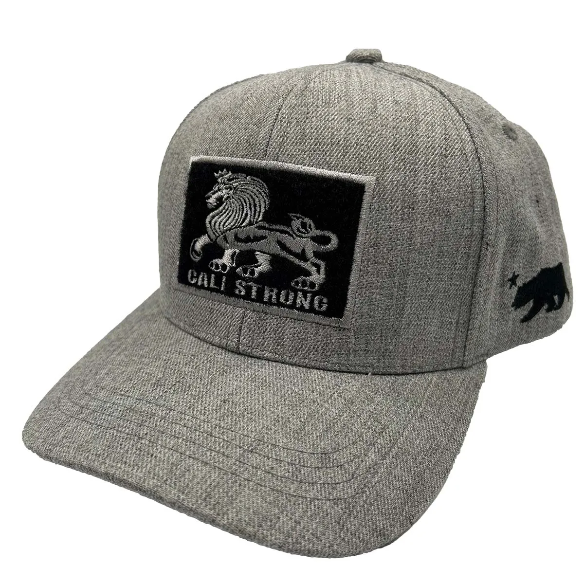 CALI Strong Original Tactical Hat Morale Patch Grey Black