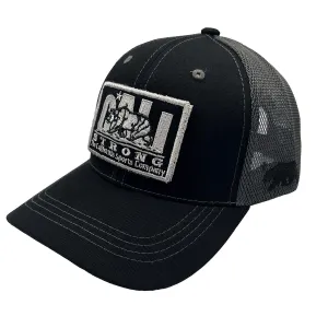 CALI Strong Original Tactical Trucker Hat Morale Patch Black Grey